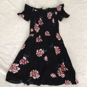 Pac Sun Off-The-Shoulder Floral Smocked Dress
